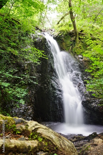 A waterfall in the Lake District of Cumbria  in Northern England