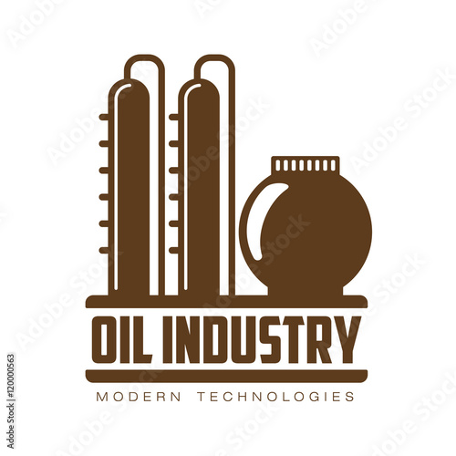 set of logos with oil, vectors flat illustration isolated on a white background. industry of oil and gas, construction logo on petroleum production. gas company