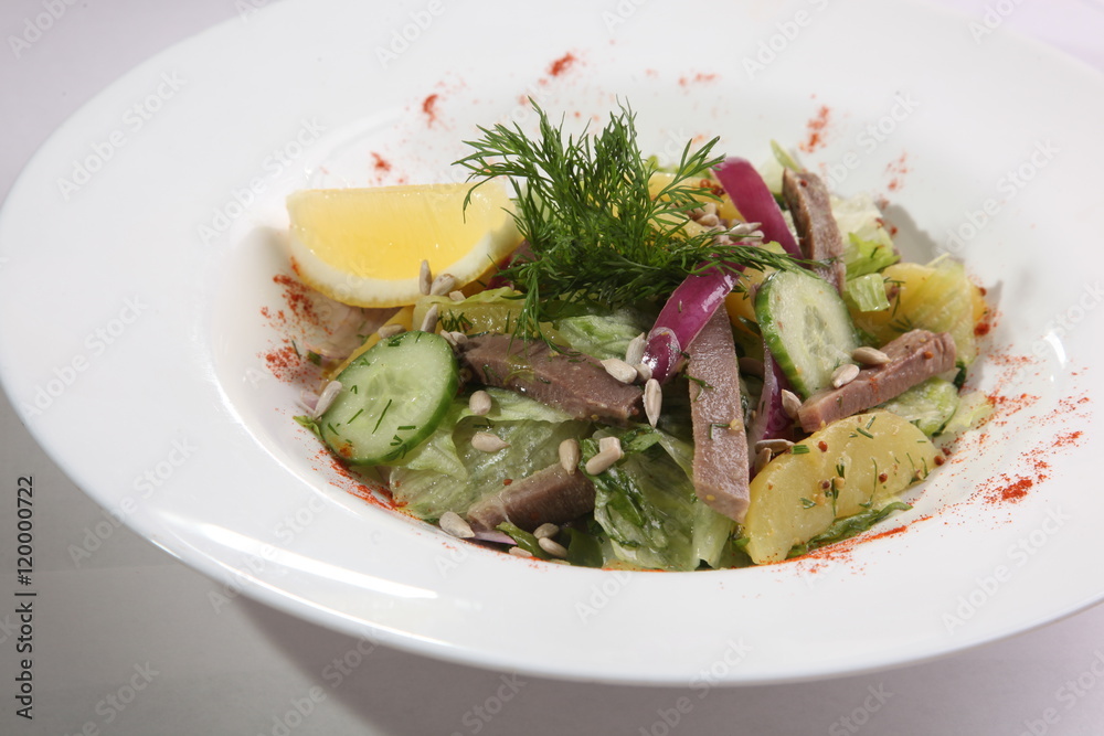 beef tongue salad and cucumber beef tongue salad and cucumber