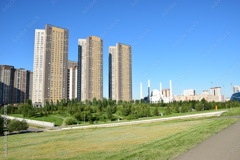 Modern buildings in Astana, Kazakhstan