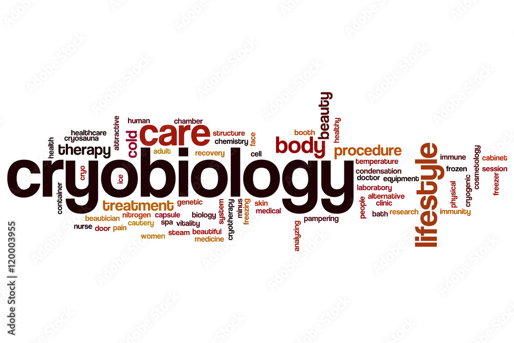 Cryobiology word cloud