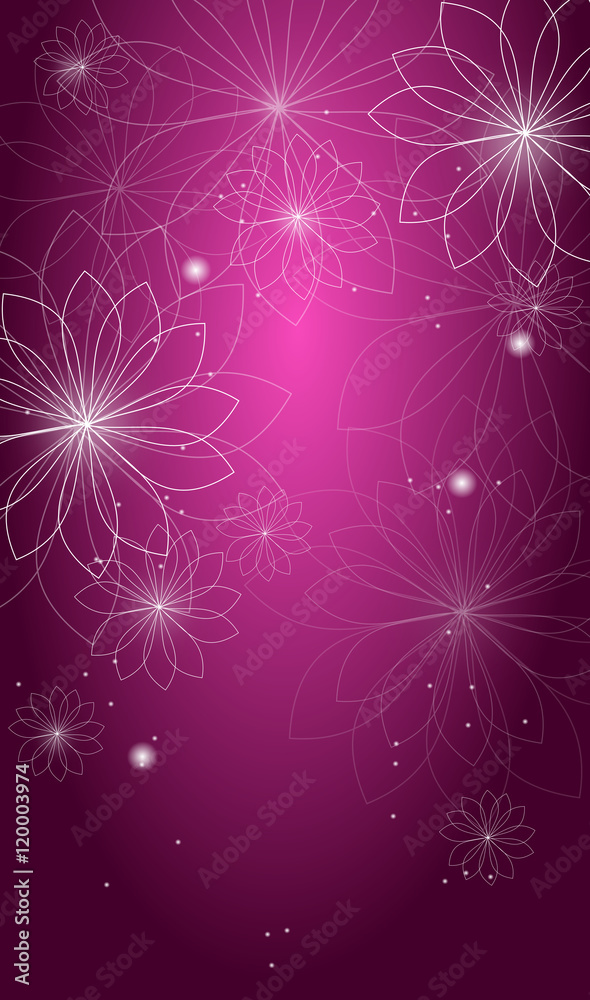 Pink purple flower banner Pink purple flower banner