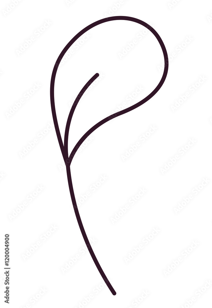 leaf floral garden and silhouette icon. decoration and ornament theme. Isolated design. Vector illustration leaf floral garden and silhouette icon. decoration and ornament theme. Isolated design. Vector illustration