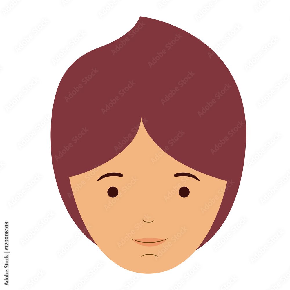 man male head mustache avatar person human icon. Colorful and Flat design. Vector illustration man male head mustache avatar person human icon. Colorful and Flat design. Vector illustration