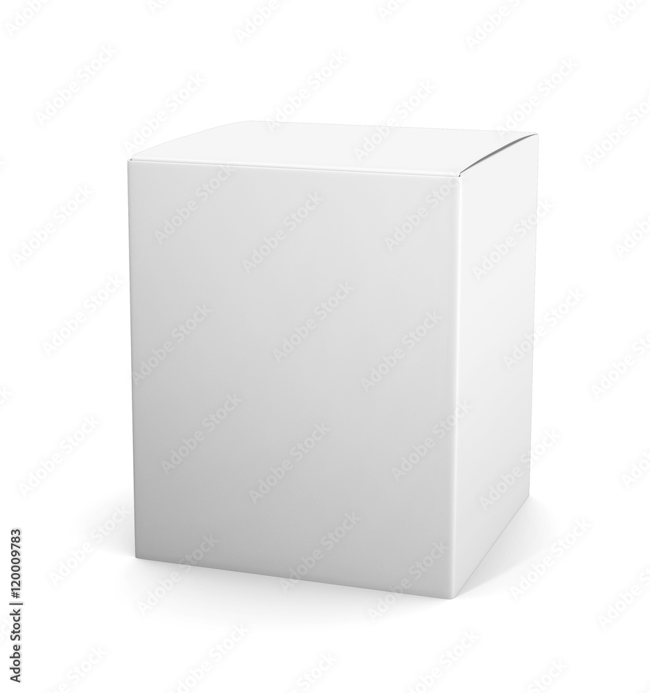 Template white cardboard package box for cosmetic products isola Template white cardboard package box for cosmetic products isola