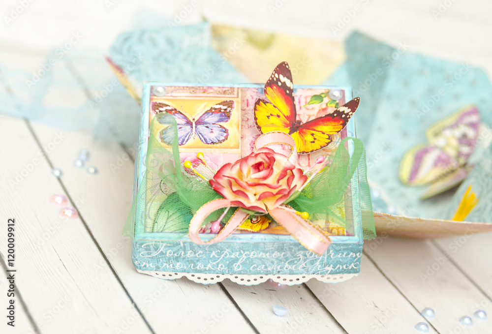 Beautiful hand made box scrapbook Beautiful hand made box scrapbook