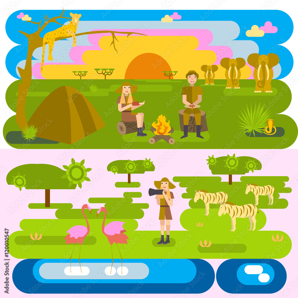 African safari concept African safari concept