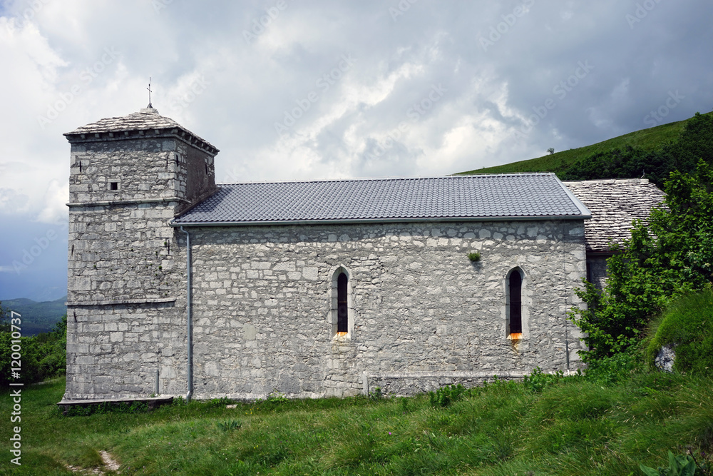 Stone church in Slovenia