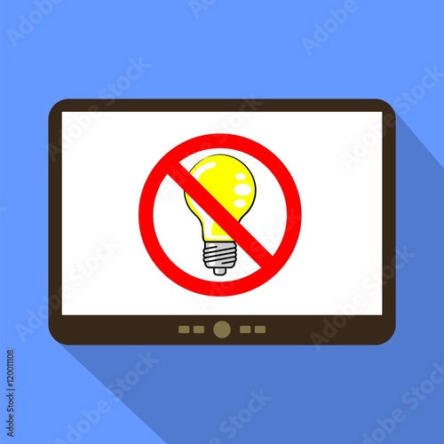 Do not think Tablet Icon