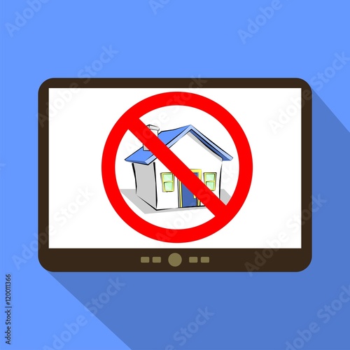 No house Tablet Icon