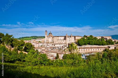 Urbino is a walled city in the Marche region of Italy, medieval town on the hill