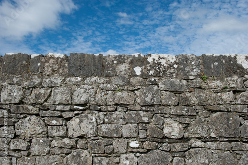 Old stone wall in Ireland