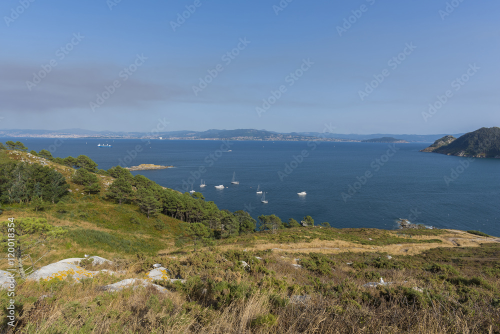 View from Montefaro Island (Cies Islands, Pontevedra - Spain).