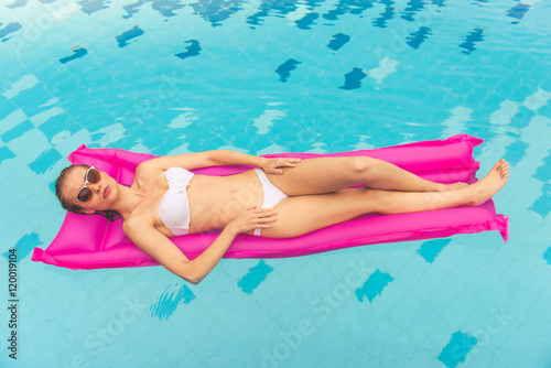 Girls at the pool