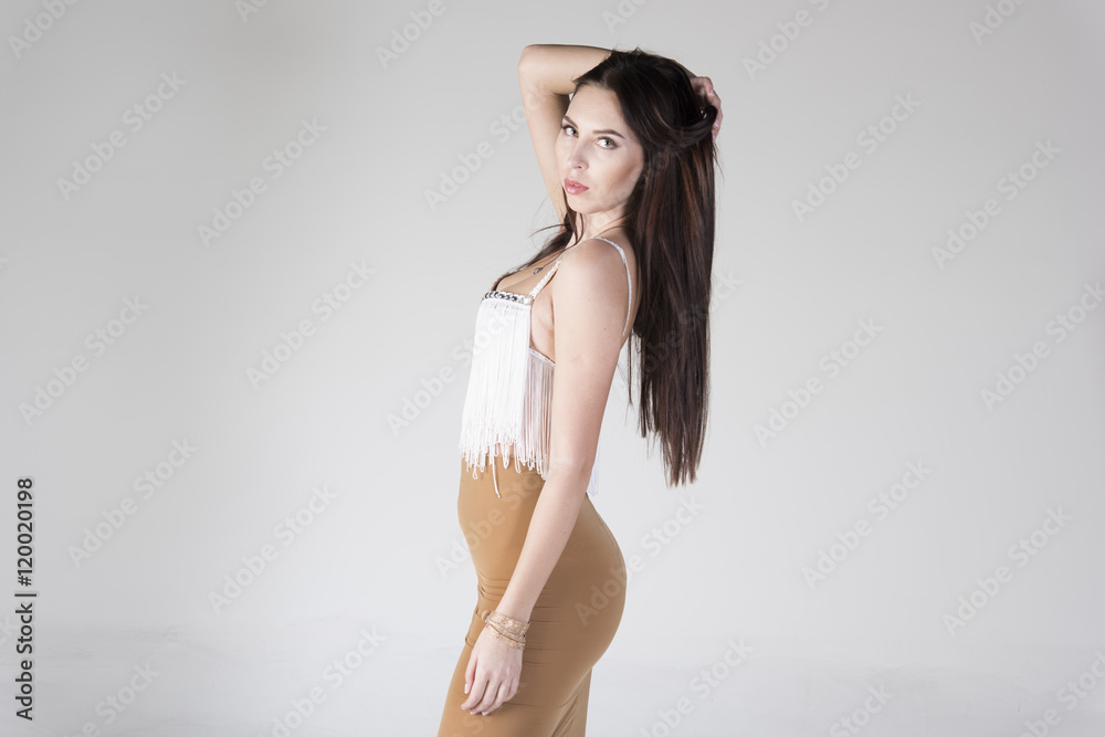Obraz premium young elegant women portrait