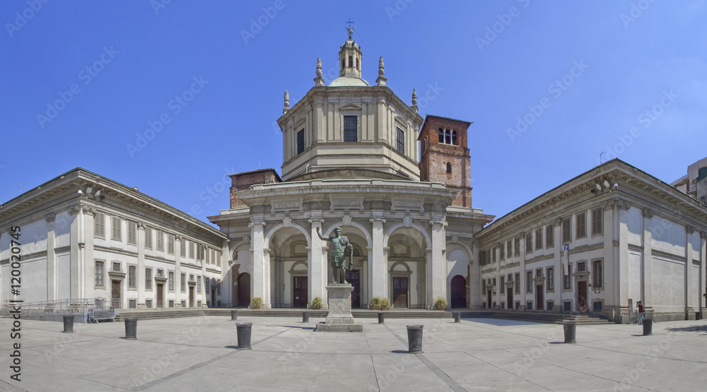 milano basilica san lorenzo maggiore lombardia italia milan lombardy italy