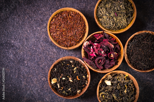 assortment of dry tea. healthy food concept © id-art