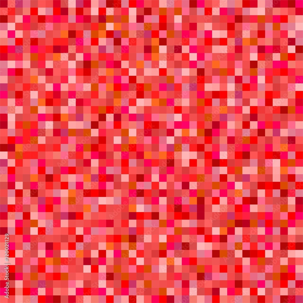 Colorful red background of red squares in a row side by side and beneath. Backdrop consisting of geometric shapes. Pixel pattern Colorful red background of red squares in a row side by side and beneath. Backdrop consisting of geometric shapes. Pixel pattern