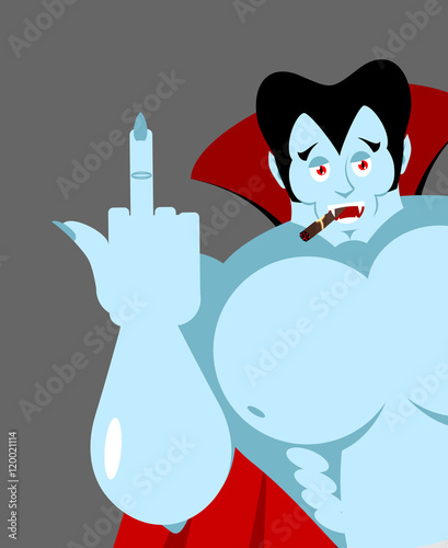 Bully bad Dracula reveals to fuck. Vampire with cigar. Big muscl
