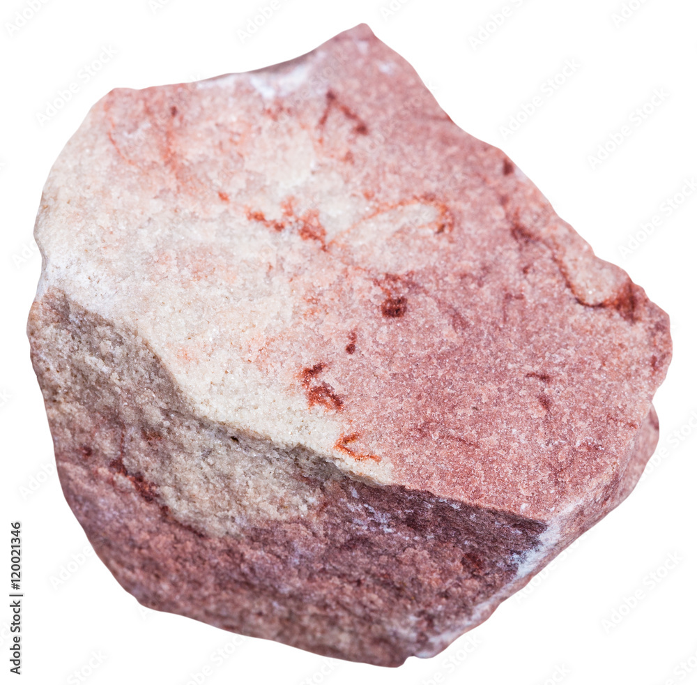 pink Sandstone stone isolated on white pink Sandstone stone isolated on white