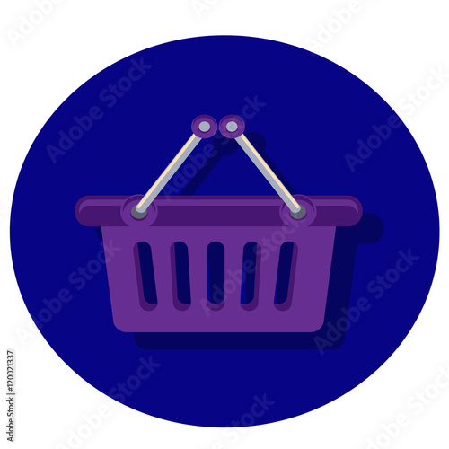 Продуктовая корзина иконка, покупатели 
