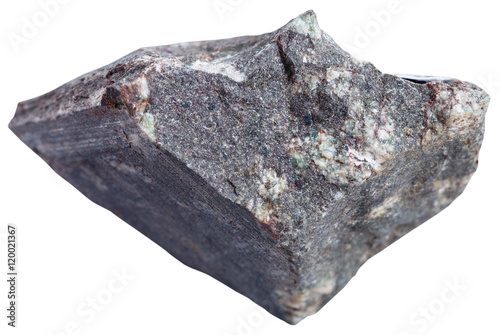porphyry Basalt (basalt porphyrite) stone isolated