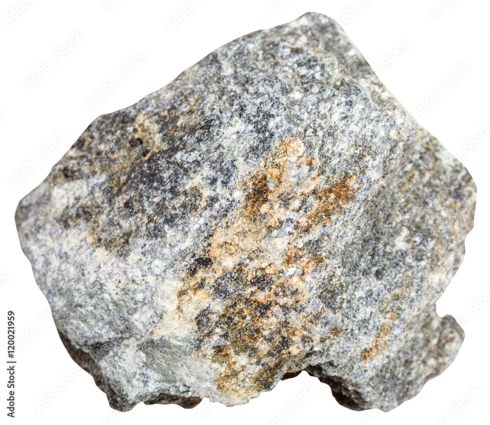 soapstone (steatite, soaprock) stone isolated