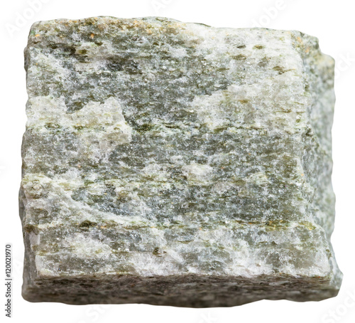 quartz muscovite schist mineral isolated photo