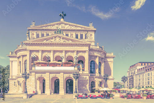 Alte Oper Frankfurt Main  vintage Look