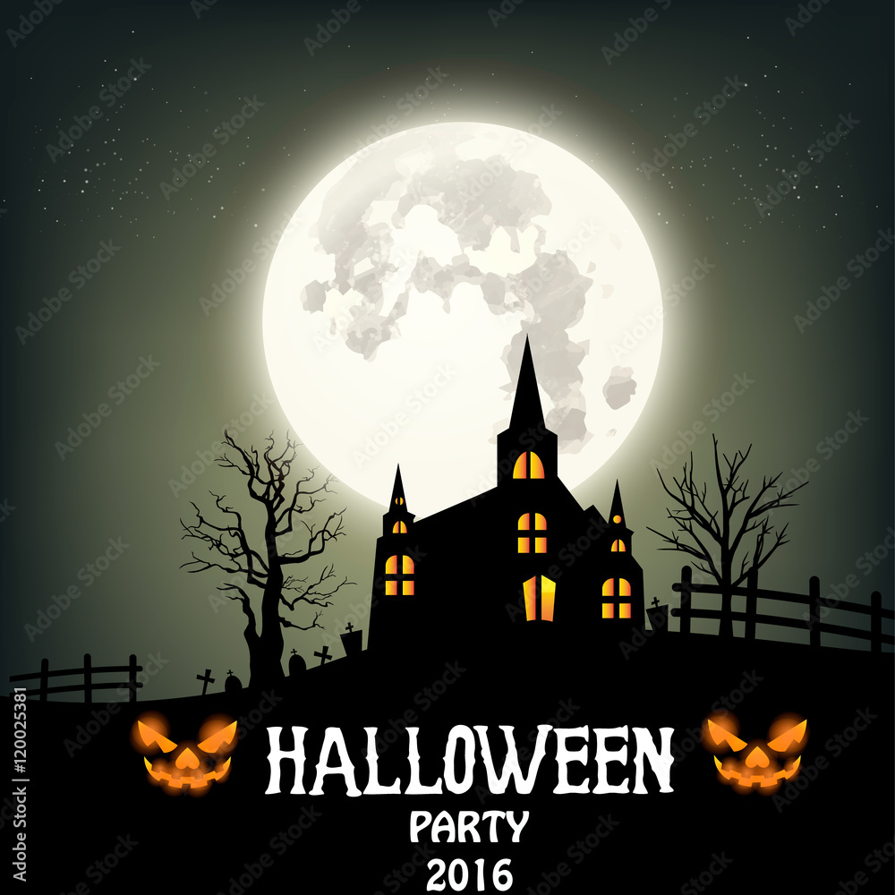 Halloween party. Poster