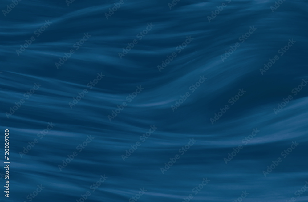 weicher Wellen-Hintergrund dunkelblau - obrazy, fototapety, plakaty 
