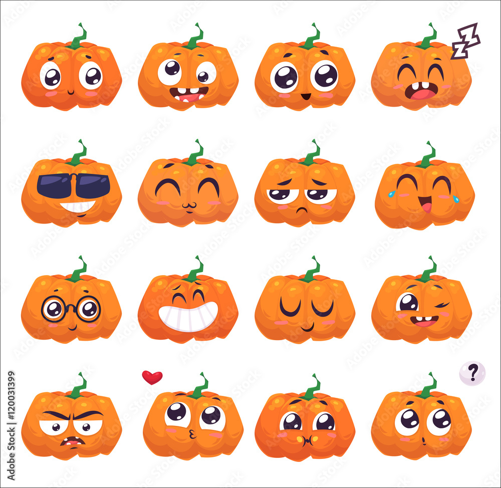 Set pumpkins for Halloween Set pumpkins for Halloween