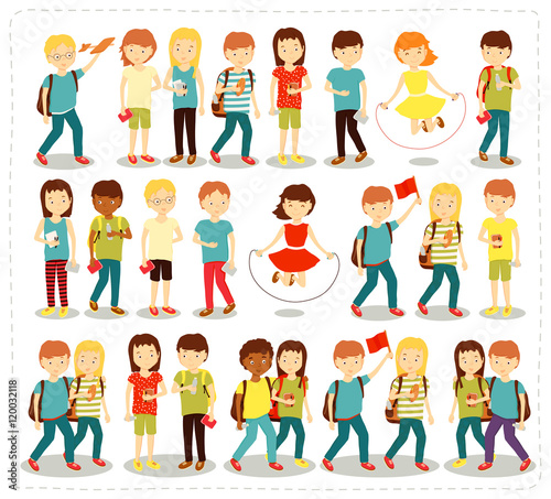 Vector illustration of children