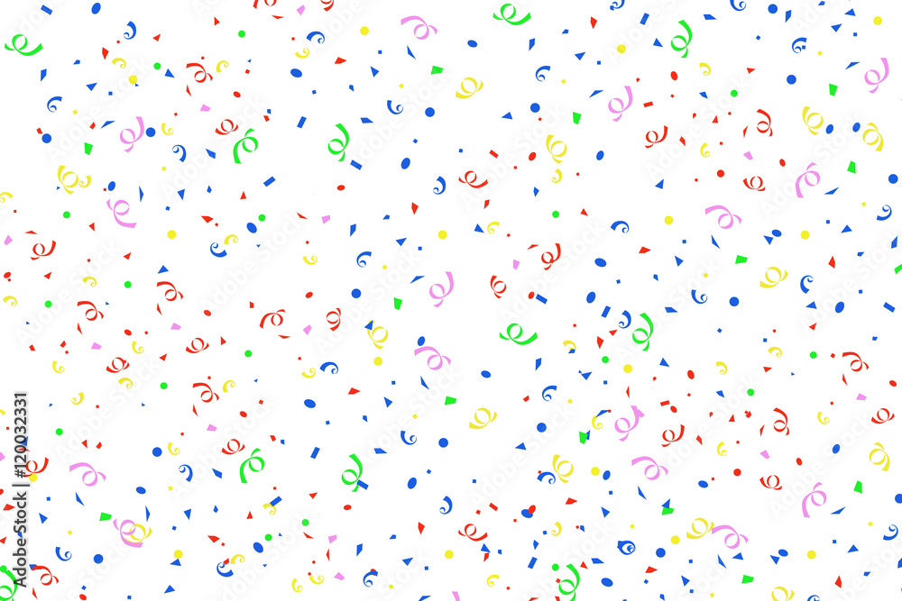 Abstract colorful illustration with confetti Abstract colorful illustration with confetti