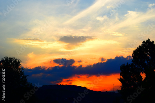 Amazing sunset from Bulgaria! This pictute is taken in a beautiful city mountain named Kladnitsa.