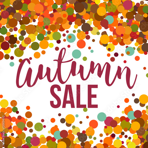 Fotografie Fall Sale promo label
