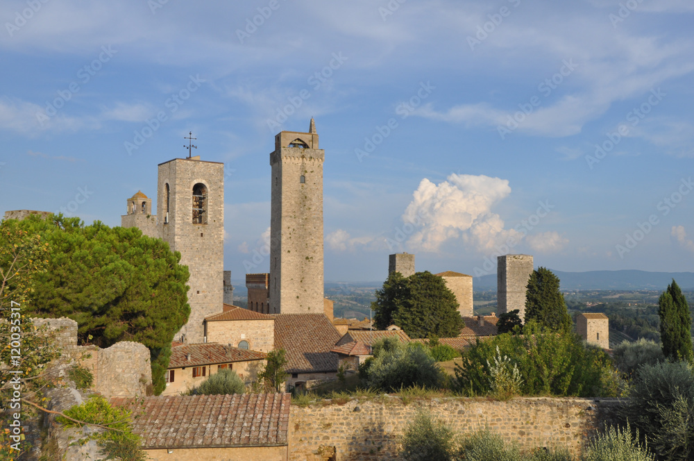 View of the city of San Gimignano