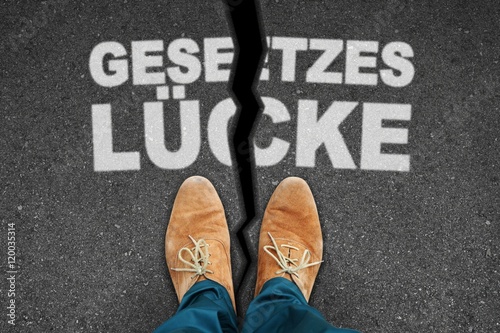 Obraz na płótnie th n gespalten gesetzeslücke I