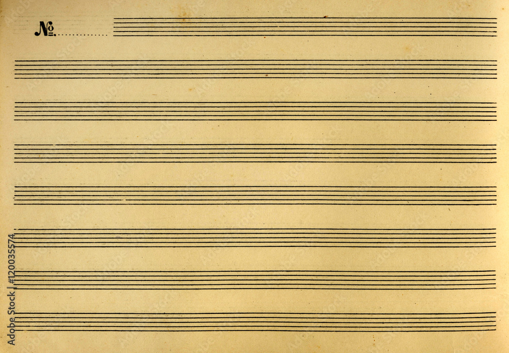 Fototapeta premium music booklet or notes paper sheet music