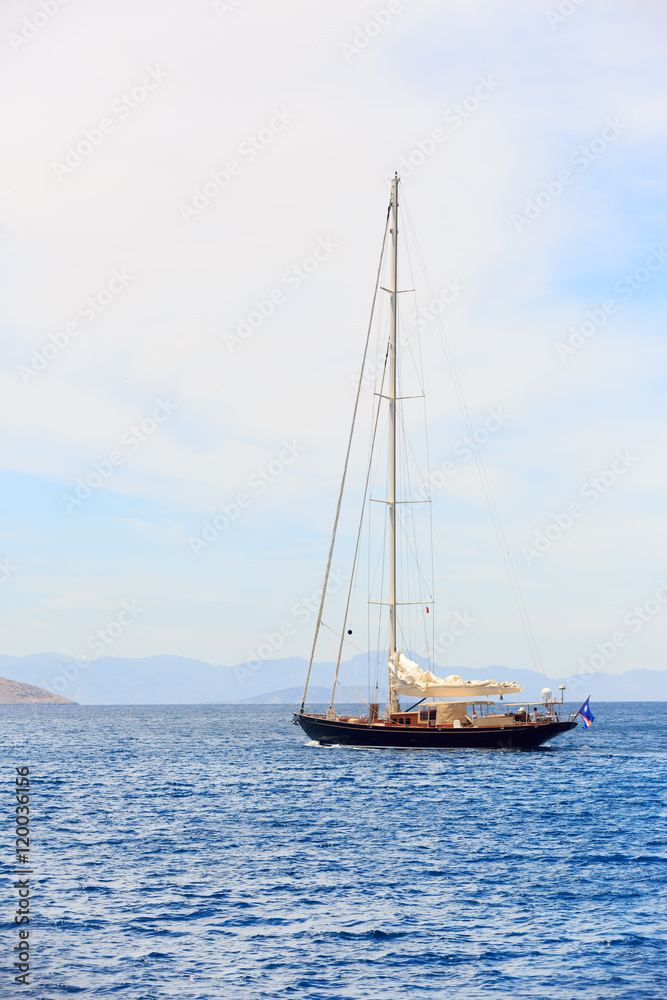 Rental sailing boat in Aegean Sea