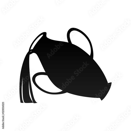 water vase aquarius zodiacal sign astrology silhouette vector illustration