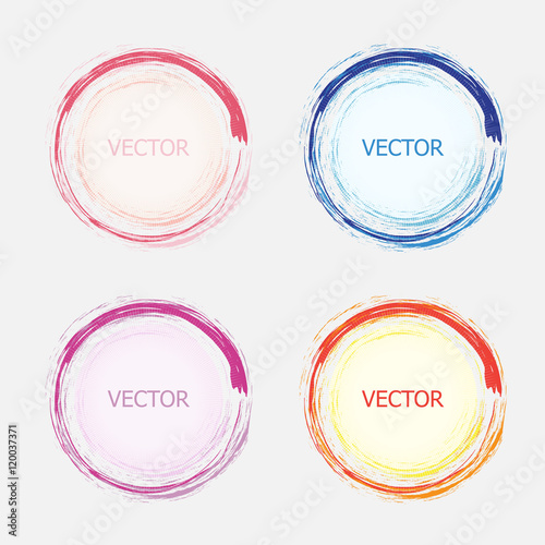 Beautiful color elements for design. Vector illustration photo