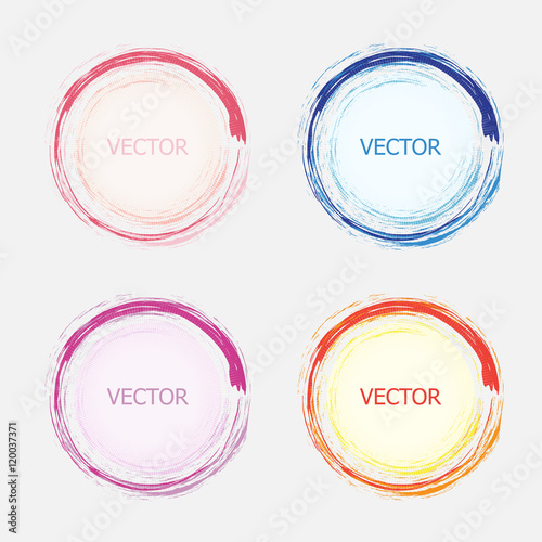 Beautiful color elements for design. Vector illustration