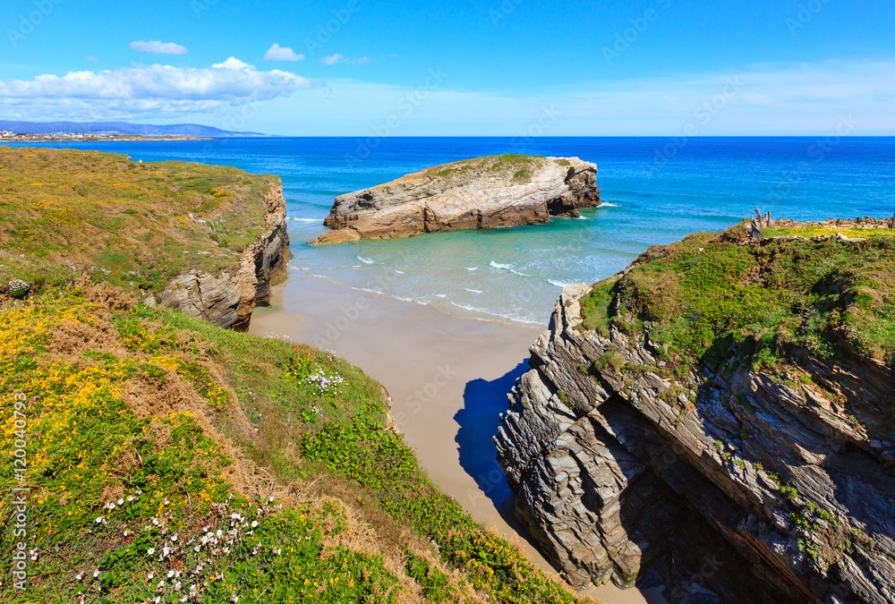 Cantabric coast summer landscape. Cantabric coast summer landscape.