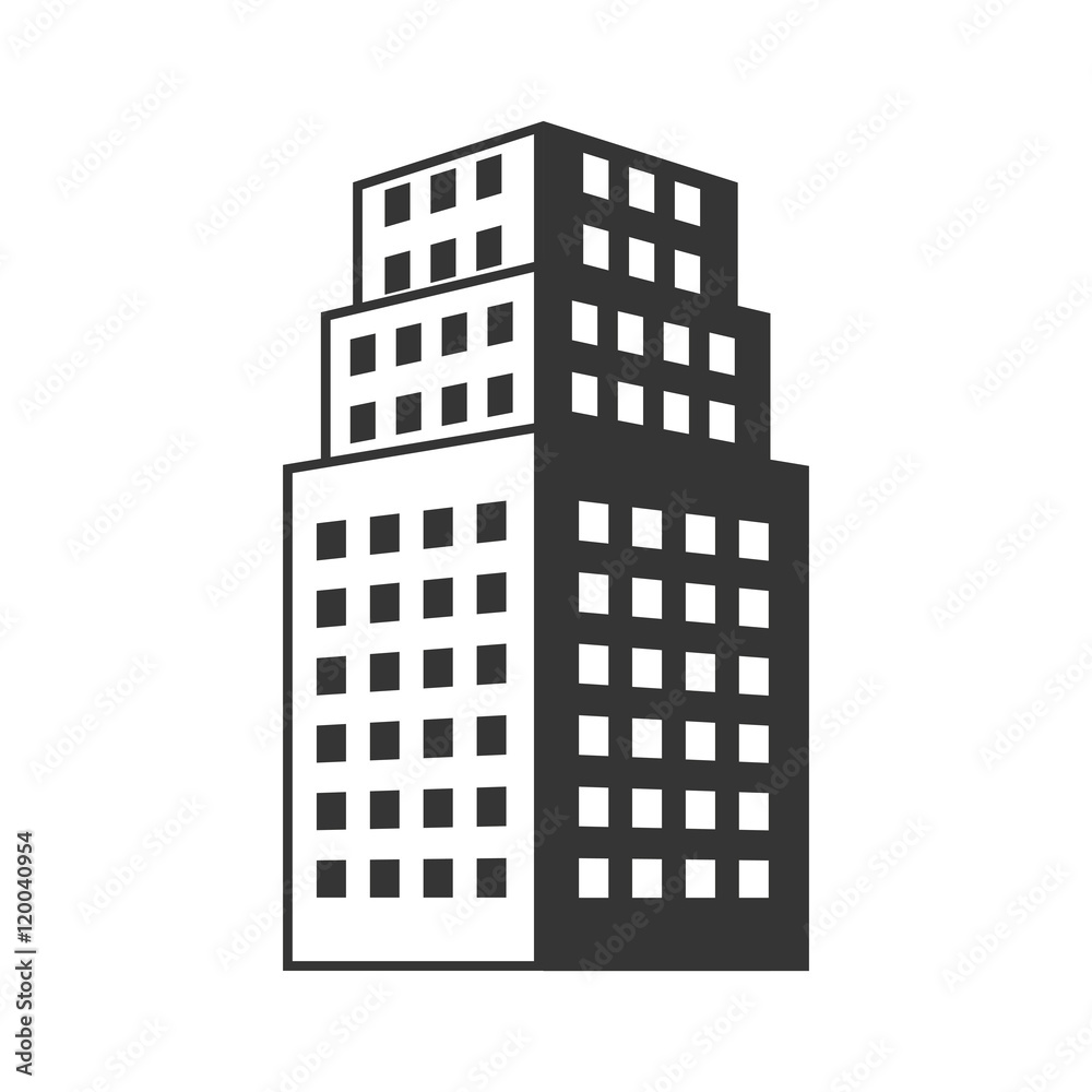 tower building architecture real estate urban silhouette. vector illustration tower building architecture real estate urban silhouette. vector illustration