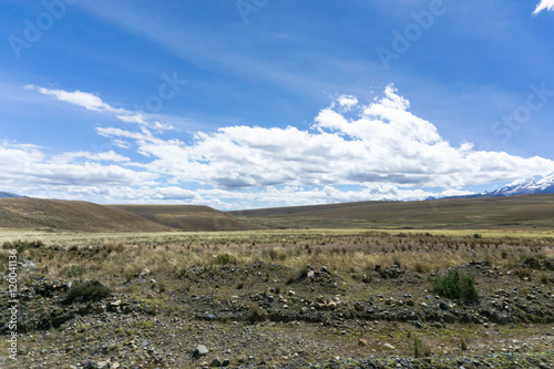 high altitude grasslands in the Peruvian Andes