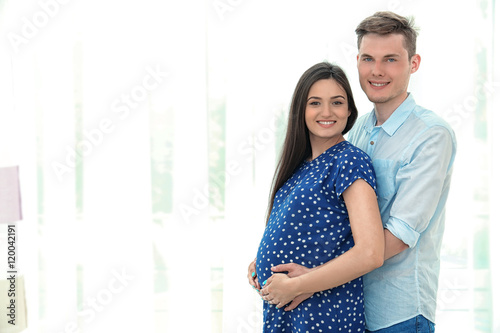 Beautiful young pregnant co...