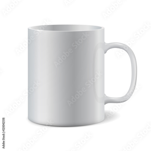 White ceramic mug for printing corporate logo