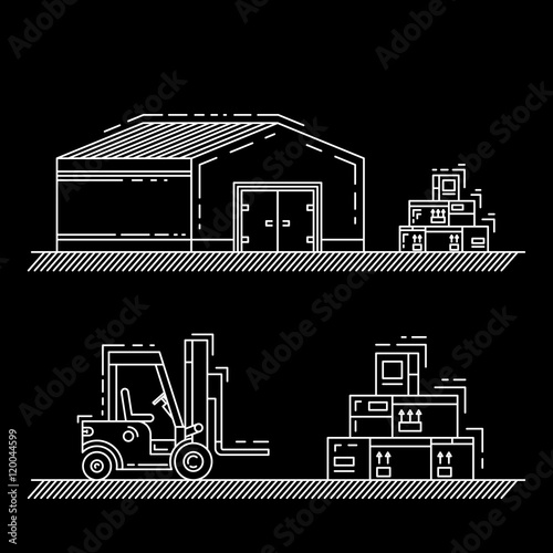 warehouse outline style