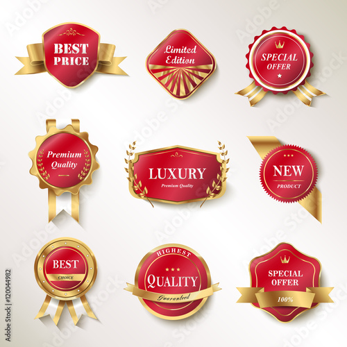 Exquisite labels set